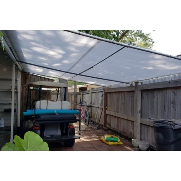 Heavy Duty White Poly Tarp 5' X 7' Multipurpose Protective Cover Durable - Picture 2 of 2